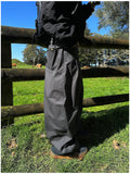 Ruin cut pintuck wide pants