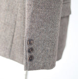 Jute Herringbone Over Fit Wool Jacket
