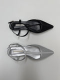 Mesh Stiletto Flat Shoes