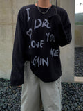 Dream waffle loose-fit knit