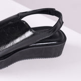 Benin Crinkle Platform Sandals