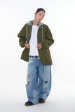 Flock dis curved denim pants