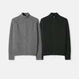 Kerin Two-Way Knit Zip-Up