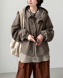 Midori Crop Balloon Field Jacket