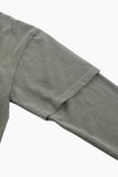 Double washing layered long sleeve