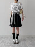 Deserve Lettering Overfit Short-Sleeved T-Shirt