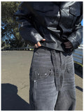 Solar Double Belt Denim Pants