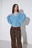 wide brown washing denim