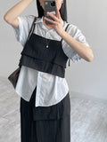 Silky Roll-up Overfit Short Sleeve Shirt
