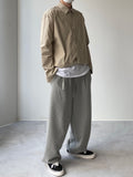 Pleat Wide Sweat Pants