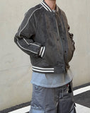 Suede Piping Line Varsity Padding