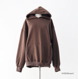 (Unisex) Diction Embroidered Brushed Over Hood