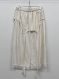 Fold Satin Lace Skirt