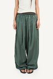 Side ethnic nylon pants