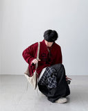 Finish Collar Knit T-shirt