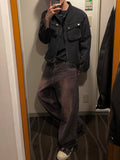 Pink Teen Black Washed Denim