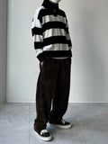 Collar Over Stripe Knit