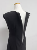 Boat Neck Shirring H-Line Long One Piece