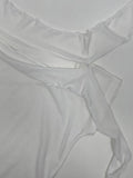 Wave Tie Boat Neck Short Sleeve T-shirt