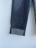 Roll-Up Grey Wide Denim