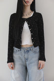 Poe flower snap cardigan
