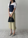 Iron Linen H-Line Skirt