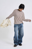 Star side patch denim pants