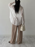 Nami Tencel See-through Loose Fit Shirt