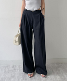 Eiffel Stripe Banding Wide Slacks