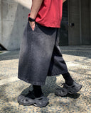 Maxi Wide Bermuda Banding Denim