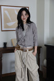 Camel Suede Pocket Belt