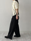 Euro Wrap Nylon Wide Pants