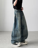 Zebra Dart Balloon Denim