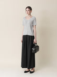 [Premium] Whole Garment Bush Wool Short Sleeve Knit