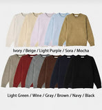 Soft wool round knit