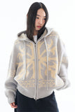 Cowichan heavy hood knit zip-up