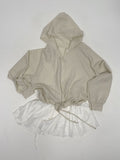 Melon Stripe Hood Shirt