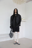Leather padded jumper