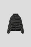 Stone Striped Zip Hoodie
