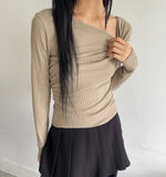 Athens Ribbed Slit T-shirt