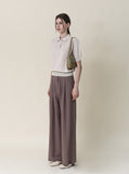 Woody Collar Linen Knit