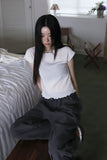 shirring wide pants