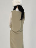 Cand Mohair Button Vest