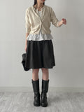 Mute Raglan Round Neck Cardigan