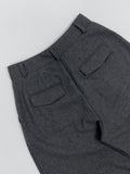 [wool30%/FW] Twill Wool High-Waist Slacks