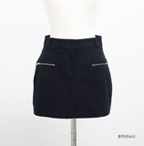 Eden Zipper Pants Mini Skirt