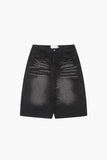 Mer Washed Denim Bermuda Pants