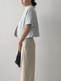 Launer Pocket Two-Tuck Wide Slacks