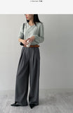 Naive Pleated Wide Slacks