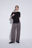 unbalance neck knit top
